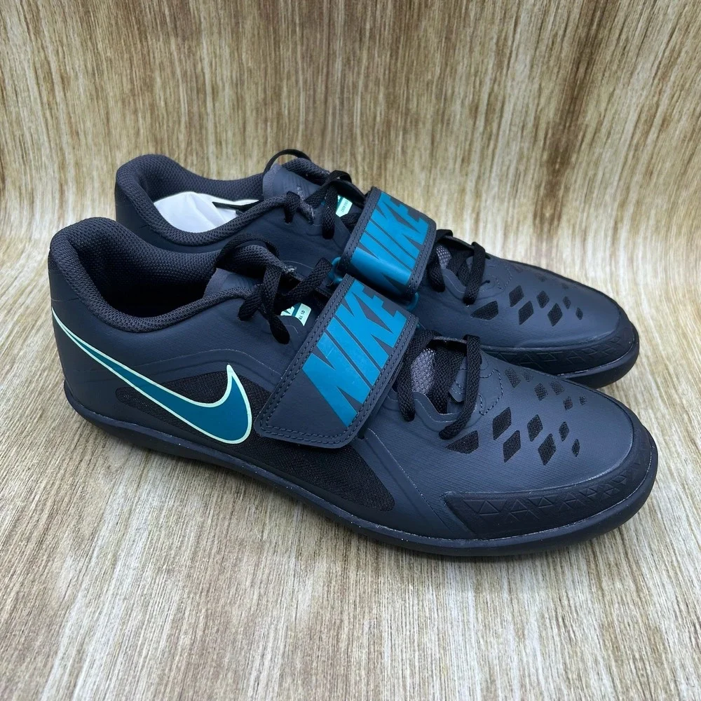 Nike Zoom Rival SD 2 Men's 9.5 Track Field Throwing‎ Shoes Black Blue FZ9665-001